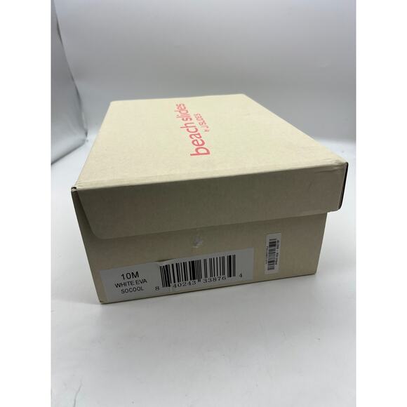 Beach Slides By J/Slides Size 10 White Eva So Cool New With Box Slip On - Picture 9 of 9